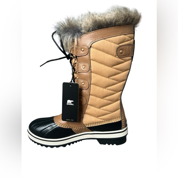 NEW Sorel Ladies Tofino II Faux Fur Lined Waterproof Tan Boot - 2 Sizes - Picture 6 of 9